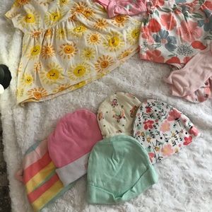 Bundle deal! Hats, dress & onesie